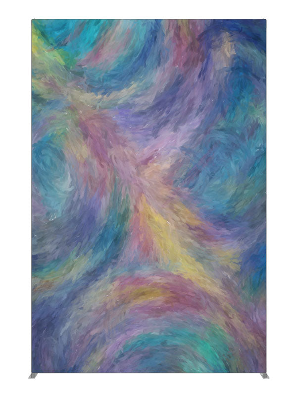 Lavender teal cream pastel, photography backdrop panel for Denny StudioEdge silicone edge frame, 5 ft