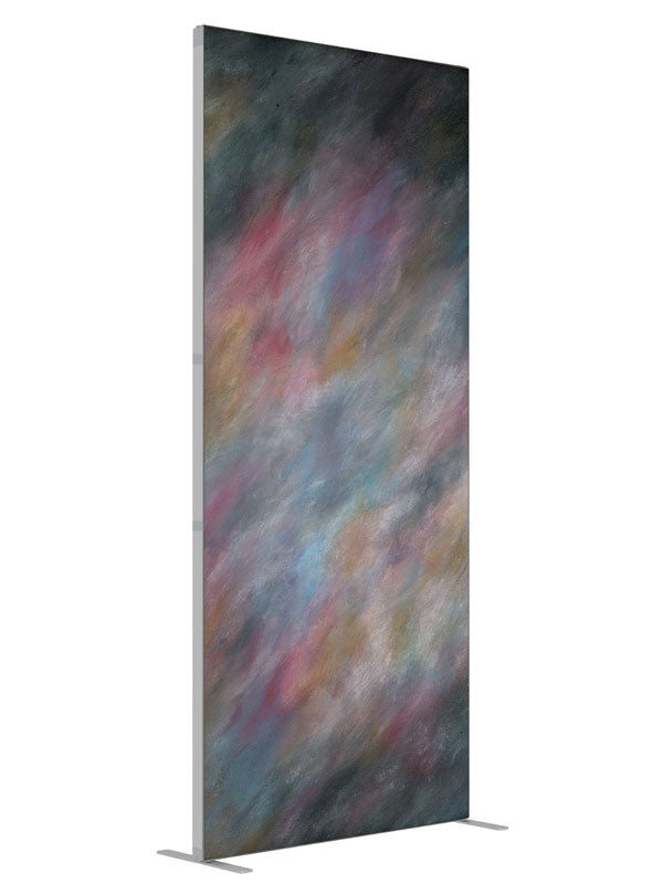 Licorice Twist shown at an angled view, photography backdrop panel for Denny StudioEdge silicone edge frame, 3 ft