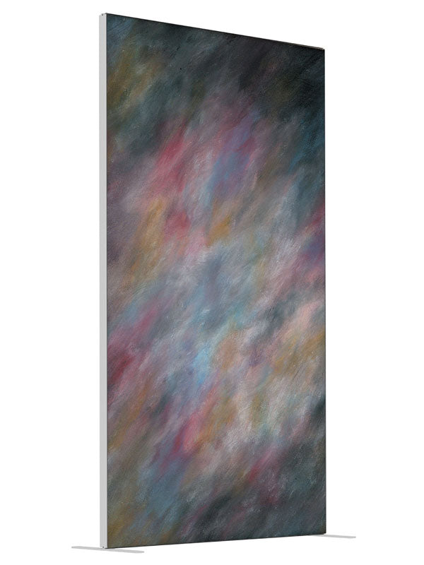 Licorice Twist shown at an angled view, photography backdrop panel for Denny StudioEdge silicone edge frame, 4 ft