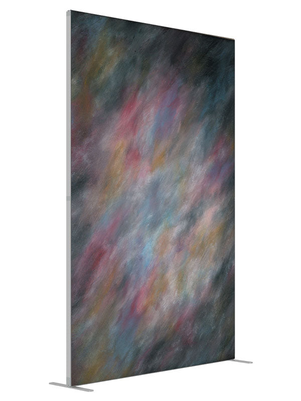Licorice Twist shown at an angled view, photography backdrop panel for Denny StudioEdge silicone edge frame, 5 ft