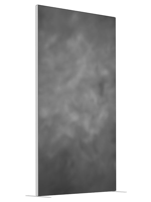 Light Grey Brush shown at an angled view, photography backdrop panel for Denny StudioEdge silicone edge frame, 4 ft