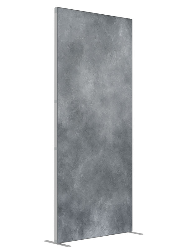 Light Grey shown at an angled view, photography backdrop panel for Denny StudioEdge silicone edge frame, 3 ft