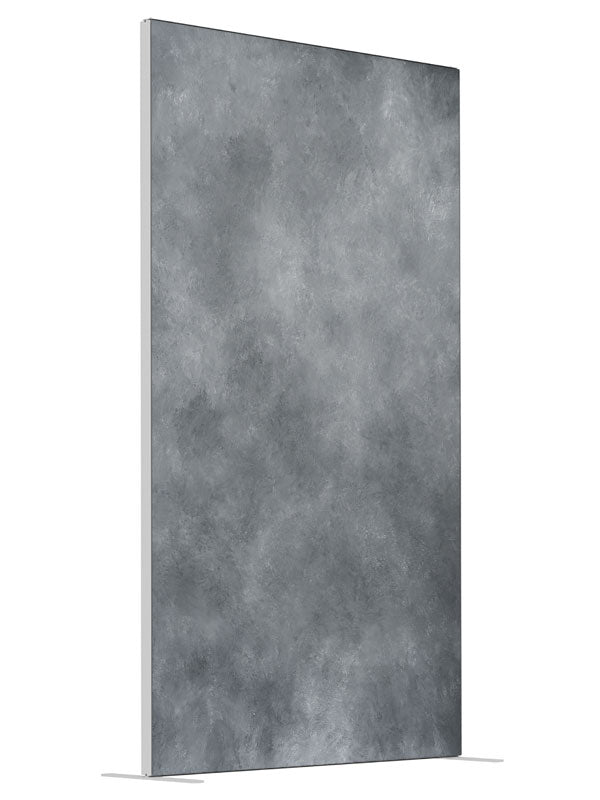 Light Grey shown at an angled view, photography backdrop panel for Denny StudioEdge silicone edge frame, 4 ft