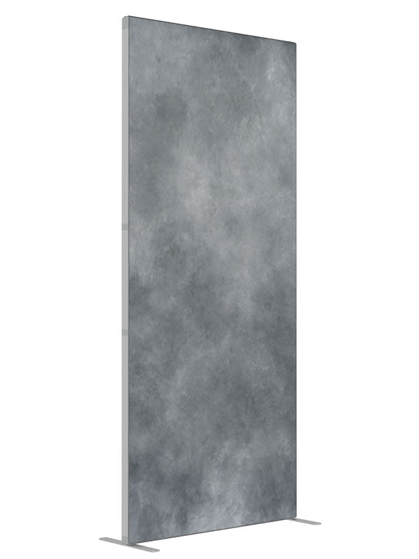 Light Grey Soft shown at an angled view, photography backdrop panel for Denny StudioEdge silicone edge frame, 3 ft
