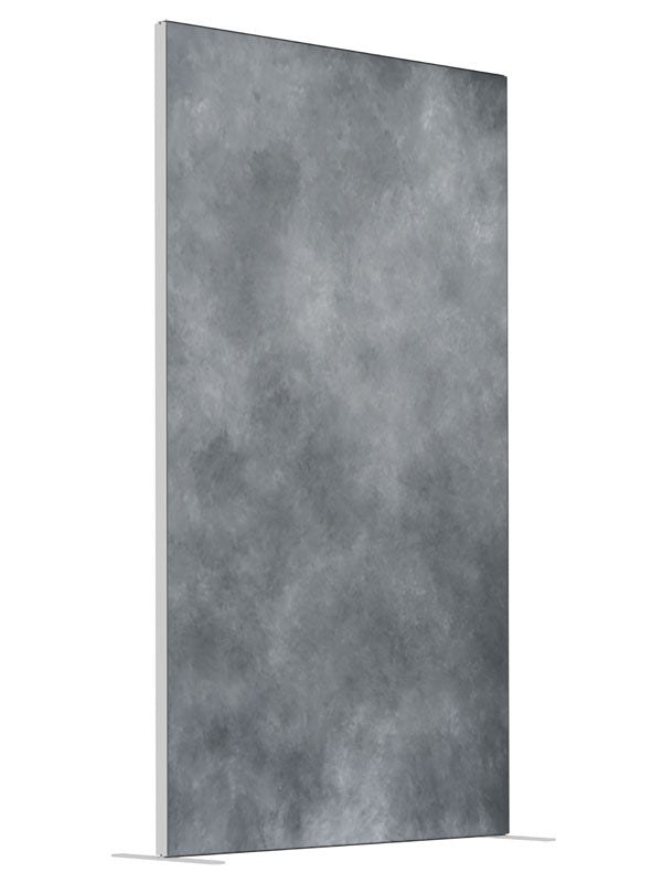 Light Grey Soft shown at an angled view, photography backdrop panel for Denny StudioEdge silicone edge frame, 4 ft