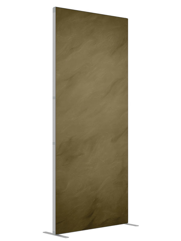 Light Olive Green shown at an angled view, photography backdrop panel for Denny StudioEdge silicone edge frame, 3 ft