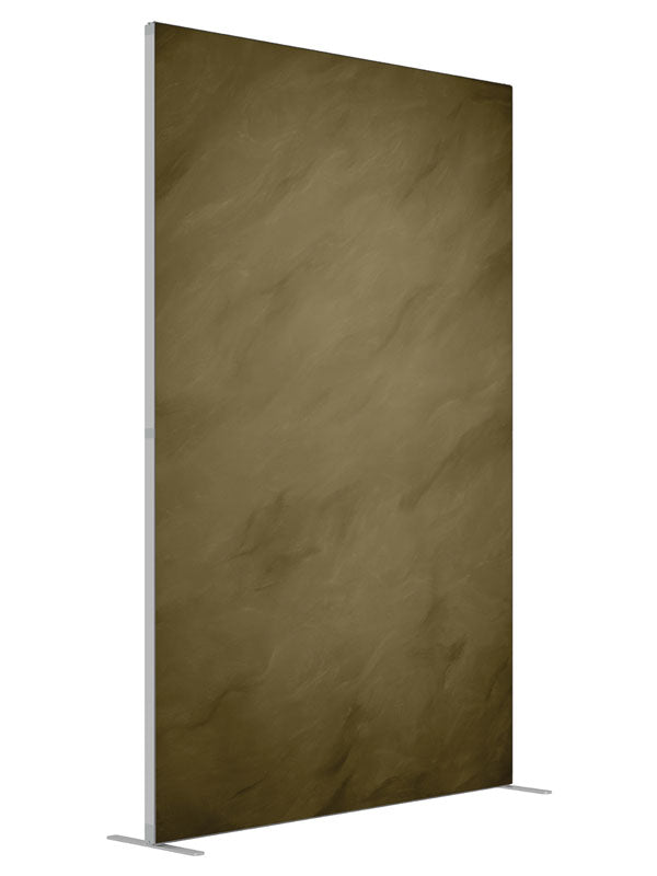 Light Olive Green shown at an angled view, photography backdrop panel for Denny StudioEdge silicone edge frame, 5 ft