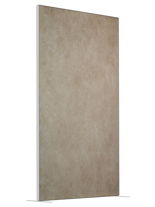 Light Panda Brown and Grey shown at an angled view, photography backdrop panel for Denny StudioEdge silicone edge frame, 4 ft
