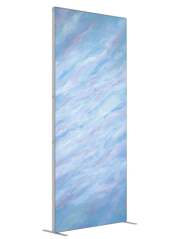 Lighten Up shown at an angled view, photography backdrop panel for Denny StudioEdge silicone edge frame, 3 ft