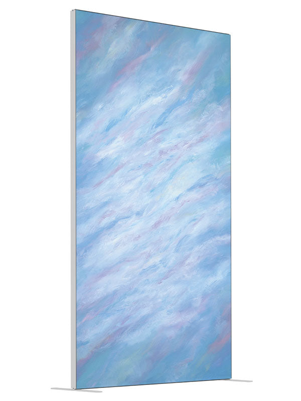 Lighten Up shown at an angled view, photography backdrop panel for Denny StudioEdge silicone edge frame, 4 ft