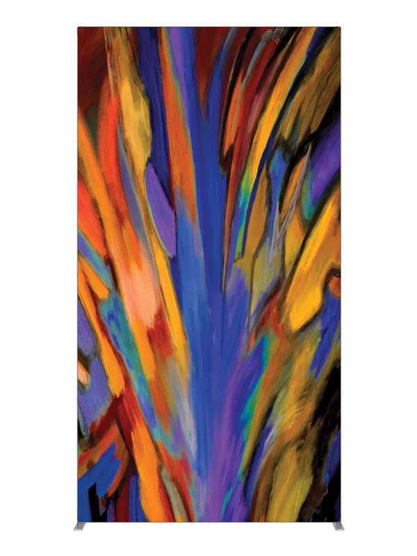 Loco Poco Vivid Burst Abstract, photography backdrop panel for Denny StudioEdge silicone edge frame, 4 ft