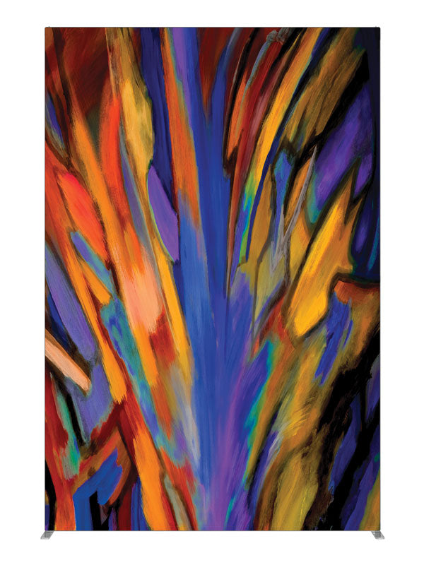 Loco Poco Vivid Burst Abstract, photography backdrop panel for Denny StudioEdge silicone edge frame, 5 ft