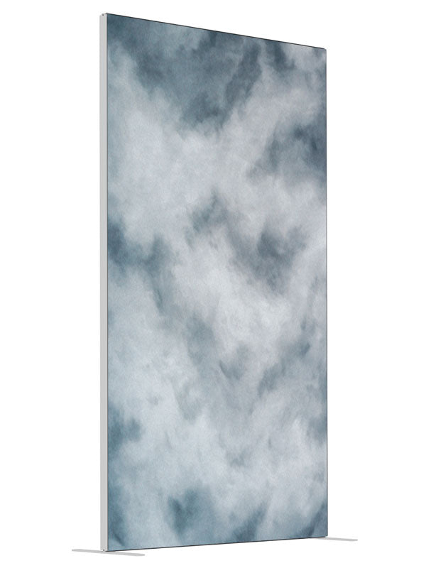 London Fog shown at an angled view, photography backdrop panel for Denny StudioEdge silicone edge frame, 4 ft
