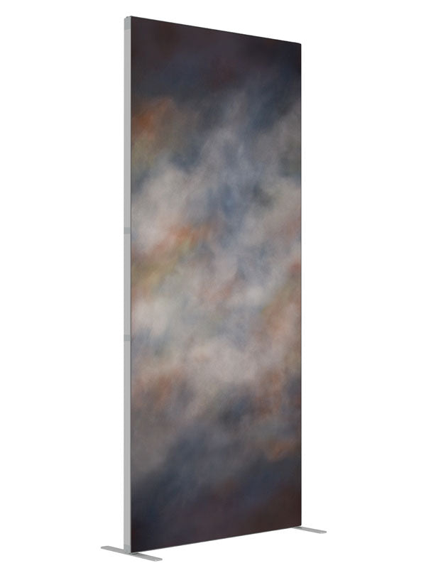 Louvre shown at an angled view, photography backdrop panel for Denny StudioEdge silicone edge frame, 3 ft