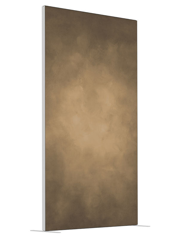 Luminous Umber shown at an angled view, photography backdrop panel for Denny StudioEdge silicone edge frame, 4 ft