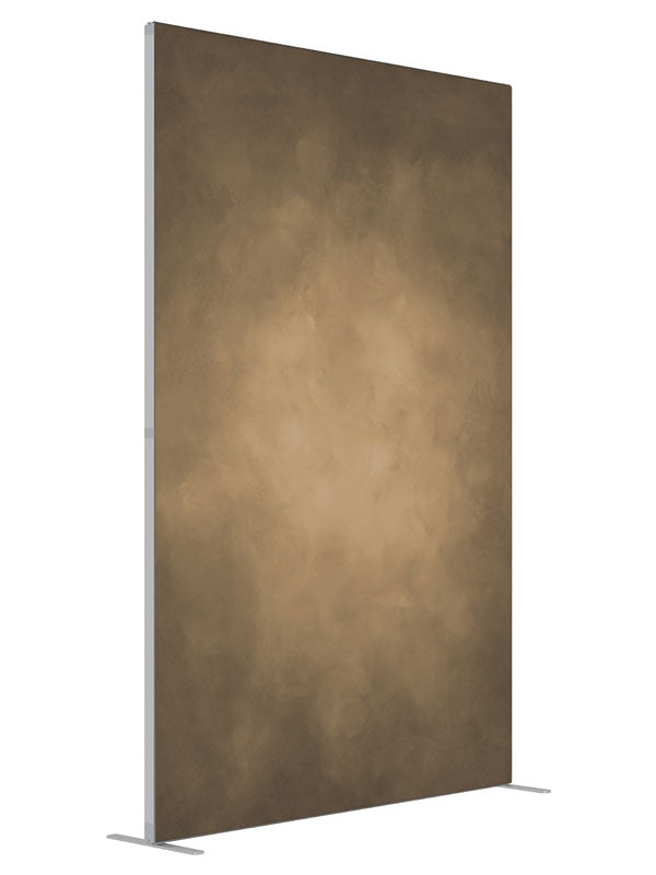 Luminous Umber shown at an angled view, photography backdrop panel for Denny StudioEdge silicone edge frame, 5 ft