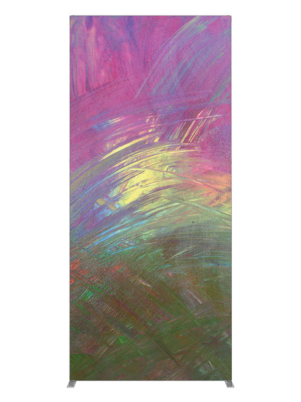 Magenta green gold burst, photography backdrop panel for Denny StudioEdge silicone edge frame, 3 ft