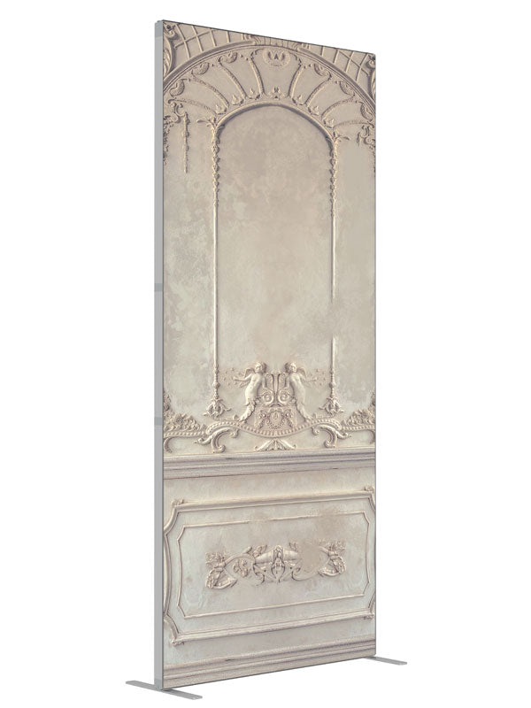 Maison Imperial Wall shown at an angled view, photography backdrop panel for Denny StudioEdge silicone edge frame, 3 ft