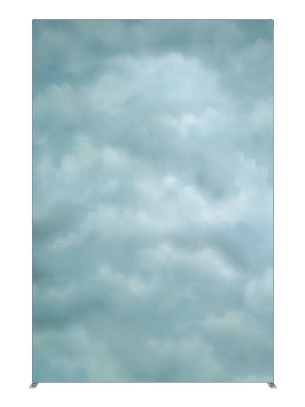 Marina aqua cloud mottled texture printed backdrop 5ft - Denny StudioEdge SEOM-9816
