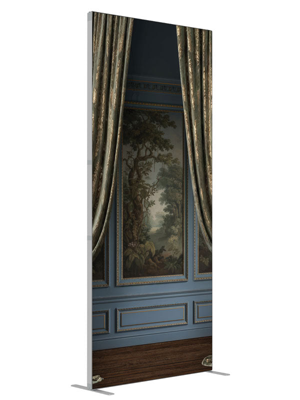 Marlowe Formal Wall Paneling shown at an angled view, photography backdrop panel for Denny StudioEdge silicone edge frame, 3 ft