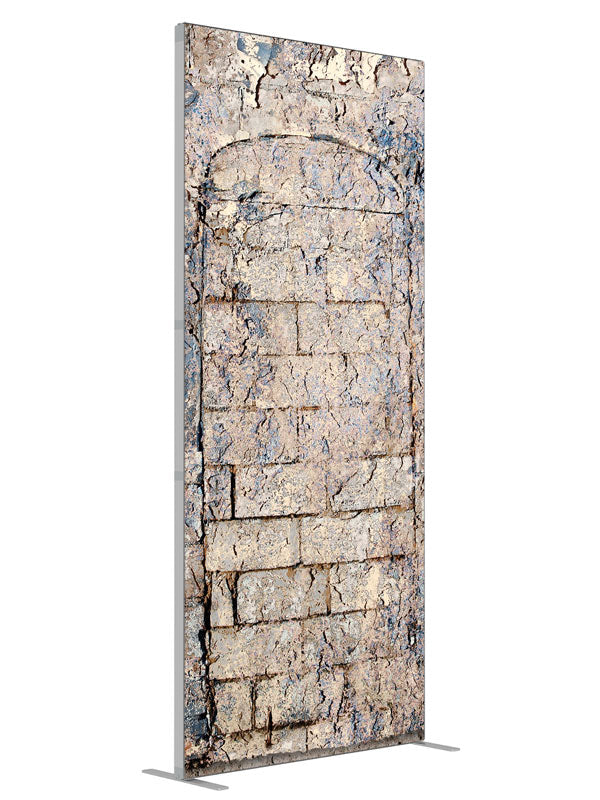 Mayan Brick shown at an angled view, photography backdrop panel for Denny StudioEdge silicone edge frame, 3 ft