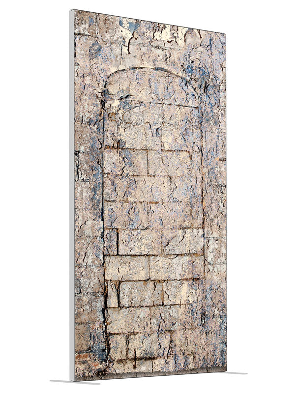 Mayan Brick shown at an angled view, photography backdrop panel for Denny StudioEdge silicone edge frame, 4 ft
