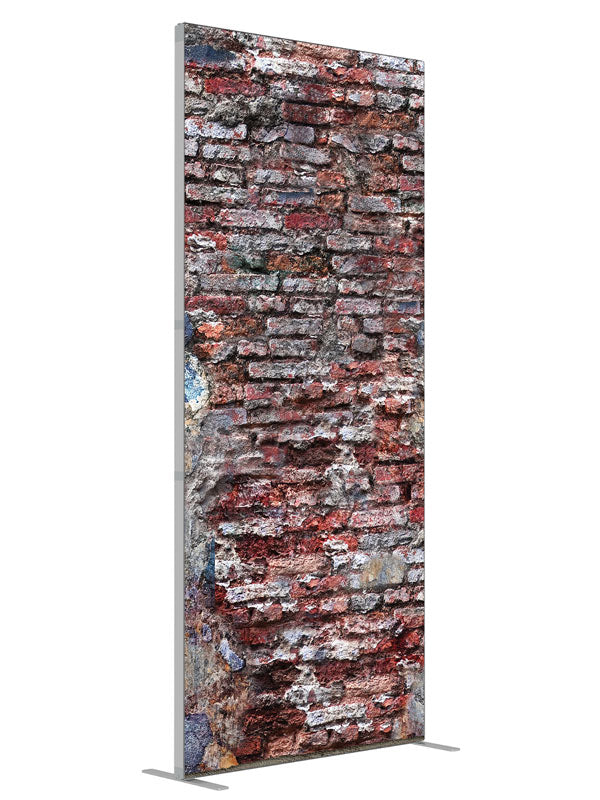 Mesa Brick shown at an angled view, photography backdrop panel for Denny StudioEdge silicone edge frame, 3 ft