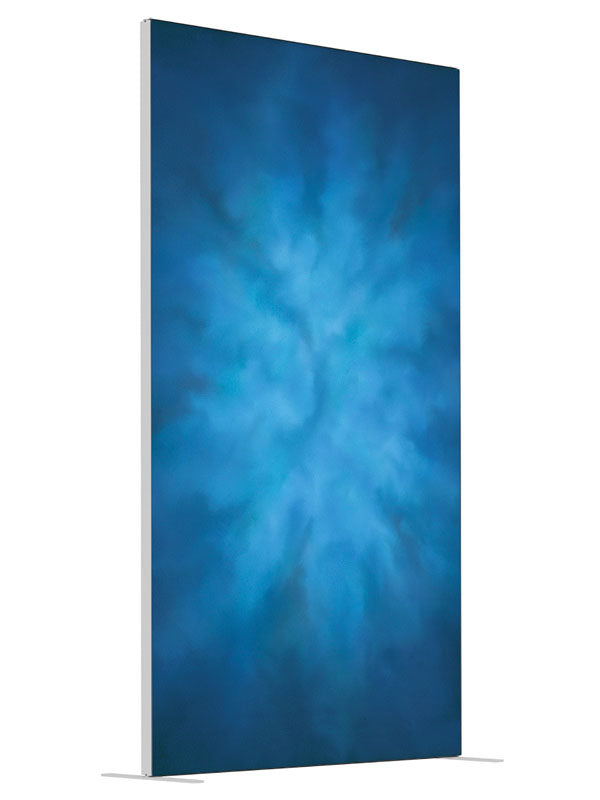 Midnight Splash shown at an angled view, photography backdrop panel for Denny StudioEdge silicone edge frame, 4 ft