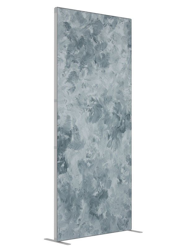 Milky Way Gray shown at an angled view, photography backdrop panel for Denny StudioEdge silicone edge frame, 3 ft