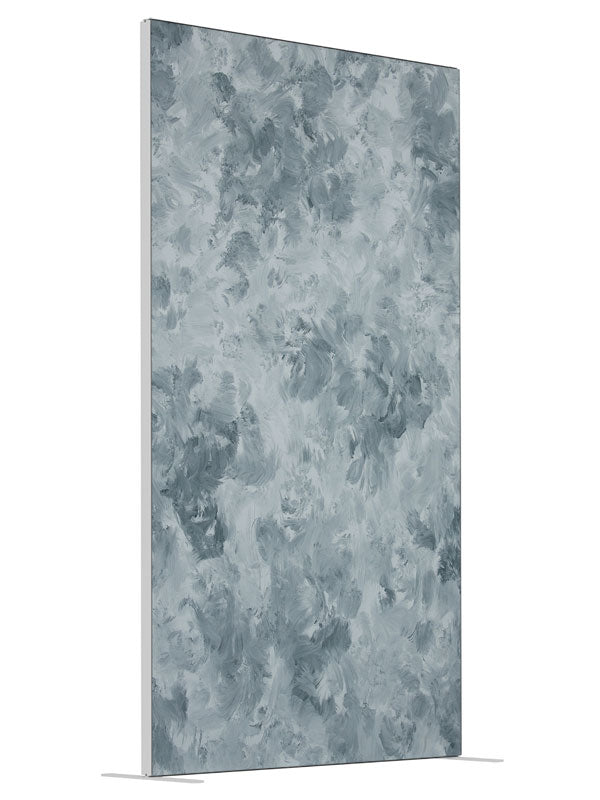 Milky Way Gray shown at an angled view, photography backdrop panel for Denny StudioEdge silicone edge frame, 4 ft