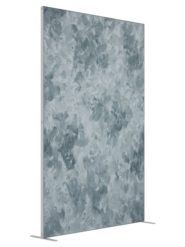 Milky Way Gray shown at an angled view, photography backdrop panel for Denny StudioEdge silicone edge frame, 5 ft