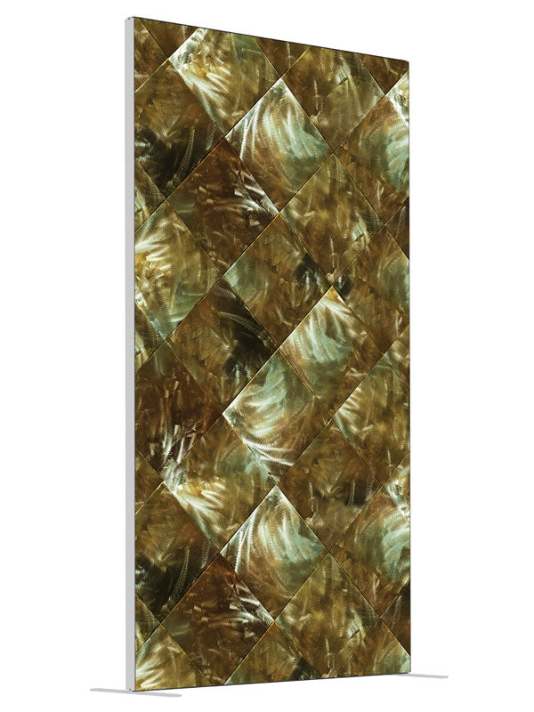 Milled Metal shown at an angled view, photography backdrop panel for Denny StudioEdge silicone edge frame, 4 ft