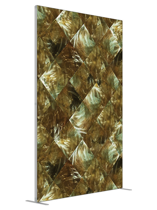 Milled Metal shown at an angled view, photography backdrop panel for Denny StudioEdge silicone edge frame, 5 ft