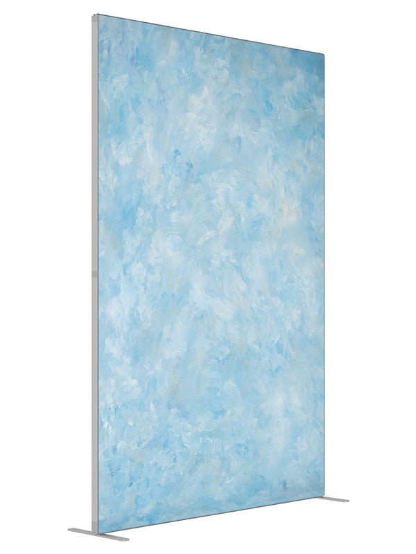 Monet shown at an angled view, photography backdrop panel for Denny StudioEdge silicone edge frame, 5 ft