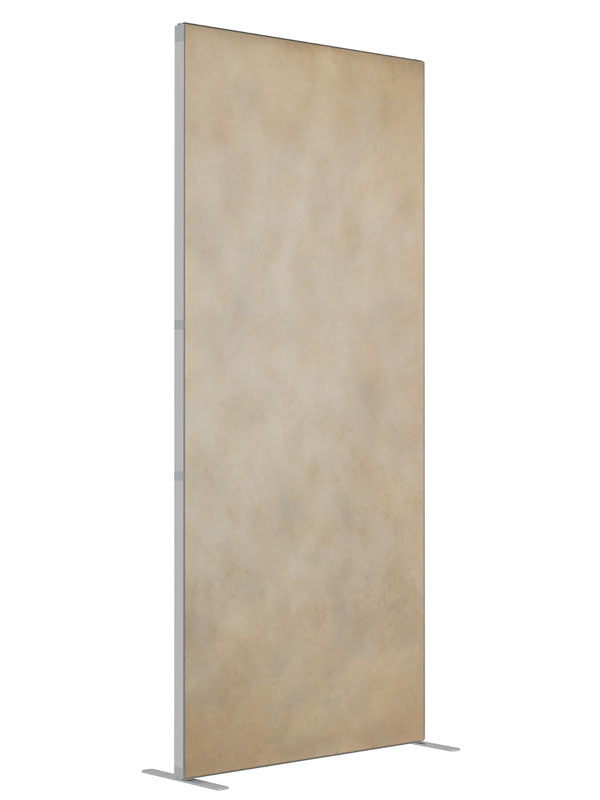 Mongoose Tan and Sorrell Brown shown at an angled view, photography backdrop panel for Denny StudioEdge silicone edge frame, 3 ft