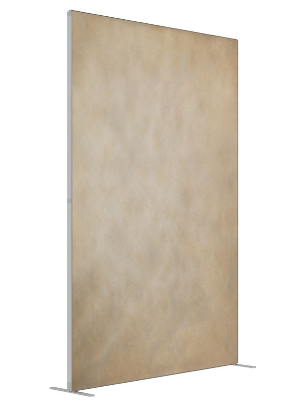 Mongoose Tan and Sorrell Brown shown at an angled view, photography backdrop panel for Denny StudioEdge silicone edge frame, 5 ft