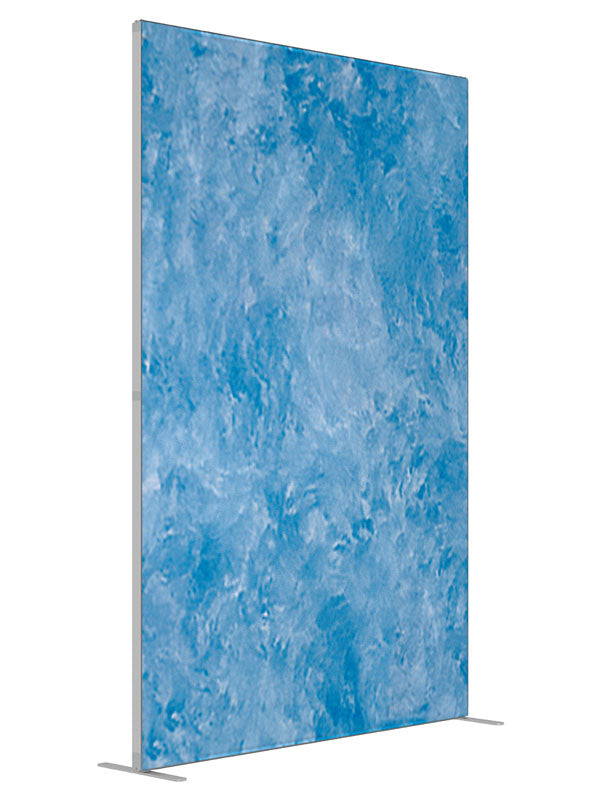 Moody Blues shown at an angled view, photography backdrop panel for Denny StudioEdge silicone edge frame, 5 ft
