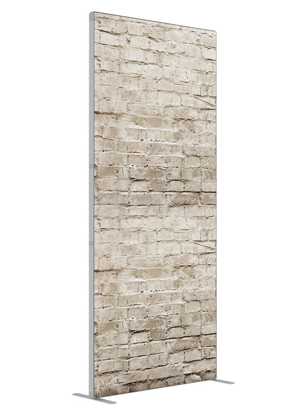 Morton Brick shown at an angled view, photography backdrop panel for Denny StudioEdge silicone edge frame, 3 ft