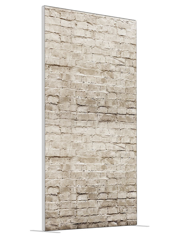 Morton Brick shown at an angled view, photography backdrop panel for Denny StudioEdge silicone edge frame, 4 ft