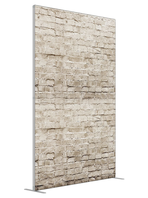 Morton Brick shown at an angled view, photography backdrop panel for Denny StudioEdge silicone edge frame, 5 ft