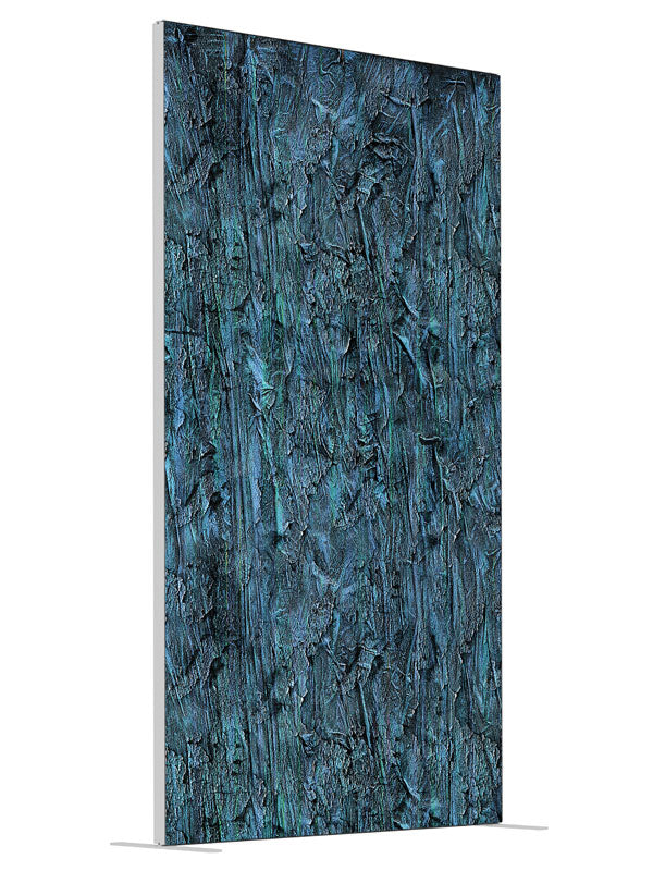 Mosaic Blue shown at an angled view, photography backdrop panel for Denny StudioEdge silicone edge frame, 4 ft