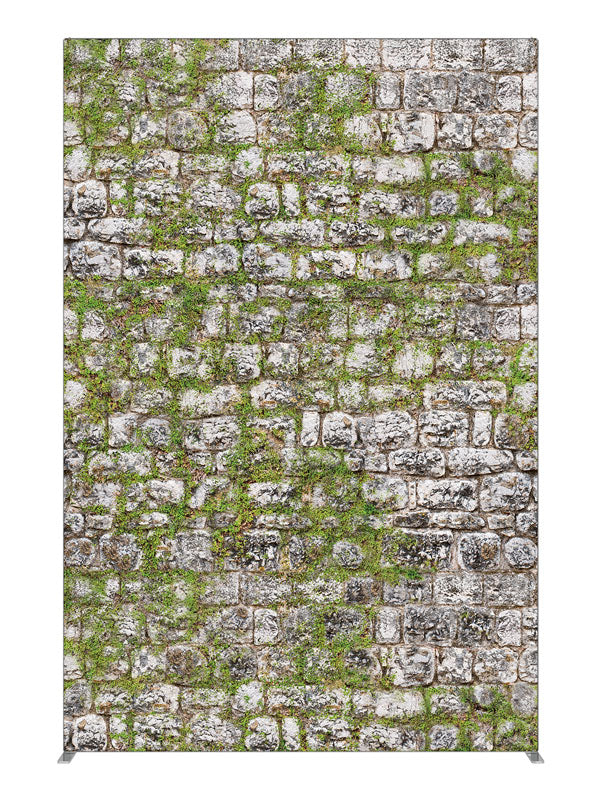 Mossy Stone, photography backdrop panel for Denny StudioEdge silicone edge frame, 5 ft