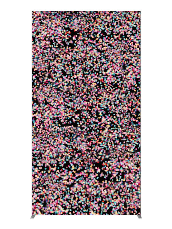 Multi-Colored Bokeh, photography backdrop panel for Denny StudioEdge silicone edge frame, 4 ft
