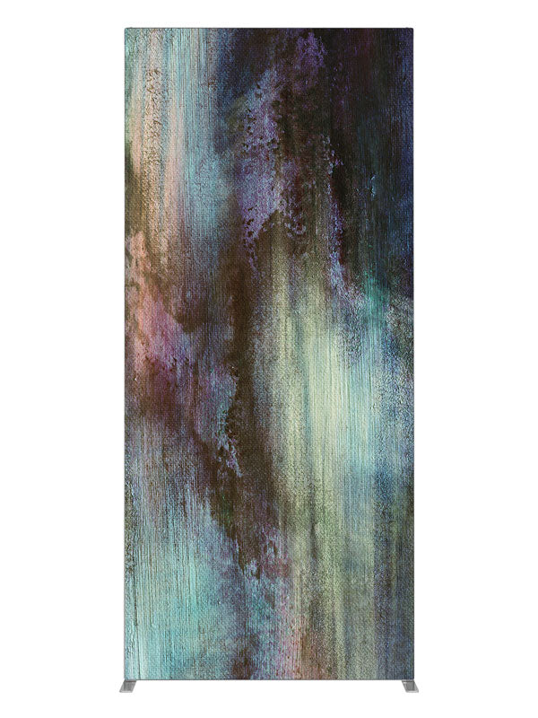 Muted teal brown brushwork, photography backdrop panel for Denny StudioEdge silicone edge frame, 3 ft