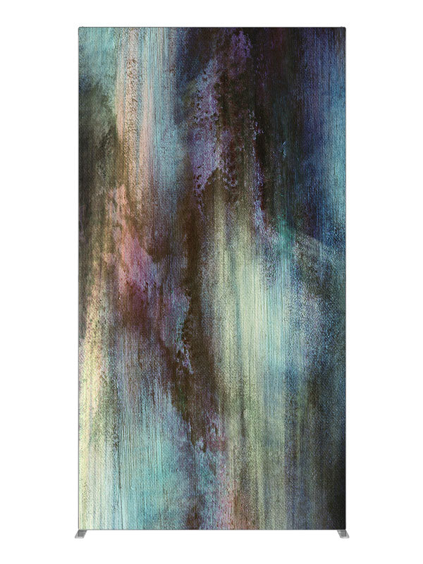 Muted teal brown brushwork, photography backdrop panel for Denny StudioEdge silicone edge frame, 4 ft