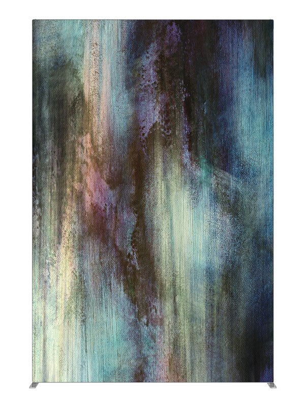 Muted teal brown brushwork, photography backdrop panel for Denny StudioEdge silicone edge frame, 5 ft