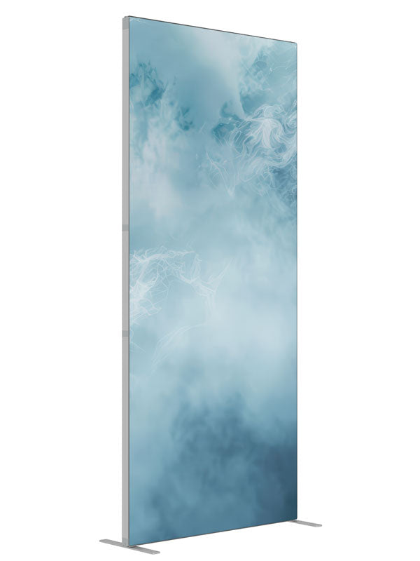 Mystic Fog shown at an angled view, photography backdrop panel for Denny StudioEdge silicone edge frame, 3 ft