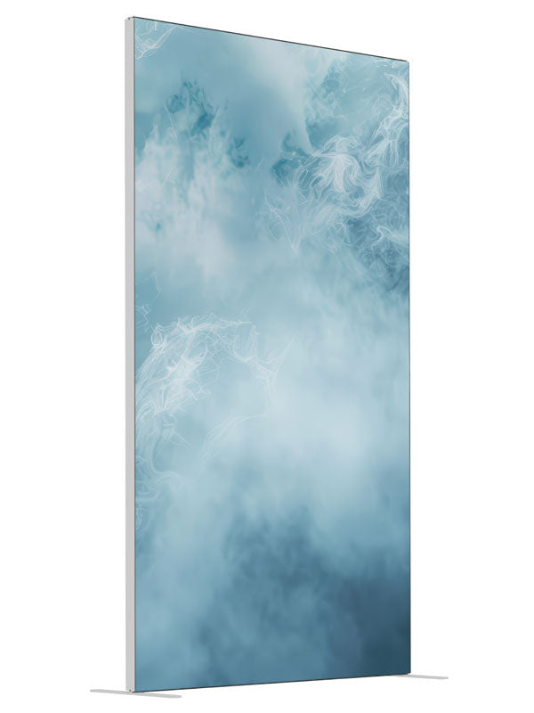 Mystic Fog shown at an angled view, photography backdrop panel for Denny StudioEdge silicone edge frame, 4 ft