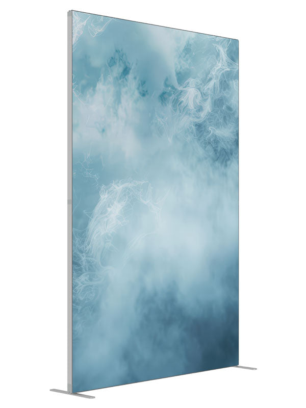 Mystic Fog shown at an angled view, photography backdrop panel for Denny StudioEdge silicone edge frame, 5 ft