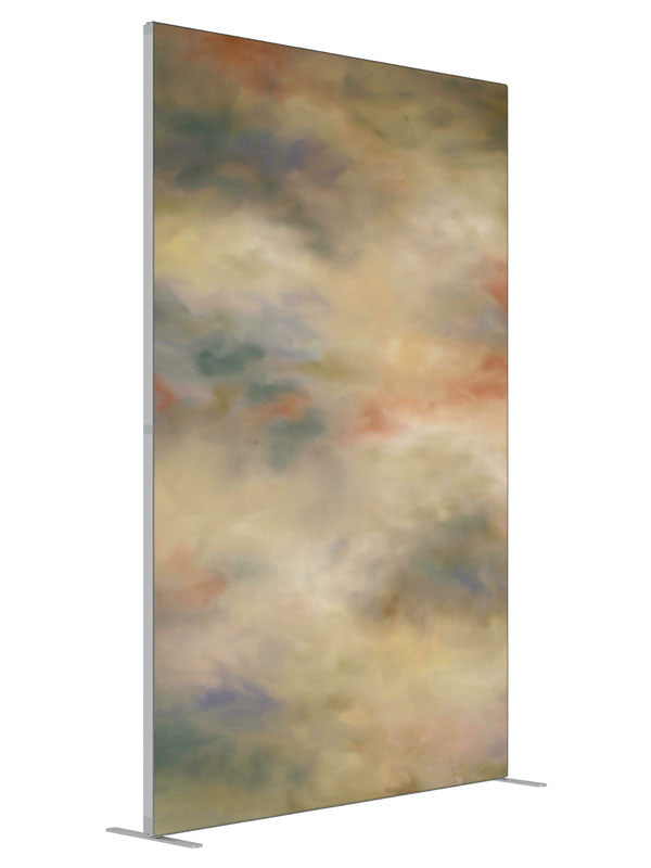 Natures Blend shown at an angled view, photography backdrop panel for Denny StudioEdge silicone edge frame, 5 ft